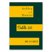 エレガントグリミニマルンと金ゴールドモダンシック結婚ズ テーブルナンバー (裏面)