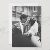 エレガントグリーンと金ゴールド結婚ズ 招待状 (裏面)