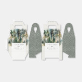 エレガントグリーンウォーター色ウッドランド結婚フォレスト フェイバーボックス (折り畳みなし)