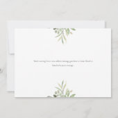 エレガントグリーンリー金ゴールドホームモーニングニューハウス 案内状 (裏面)