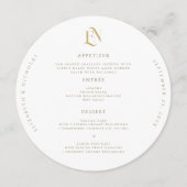 エレガントグリーン | ラウンドモダンのメ結婚ニュー メニュー (正面)