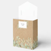 エレガントグリー素朴クラフト結婚ズ フェイバーボックス (オープン)