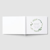 エレガントグリー結婚ズゲストブック ゲストブック (全面)