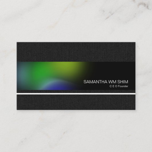 エレガントグレイグランジAurora Splendor CEOスタートアップ 名刺 (正面)