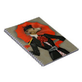 エレガントグレイハウンドと赤の傘 ノートブック (右側)