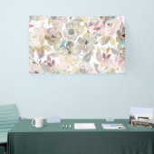 エレガントグレー水色バラ 横断幕 (トレードショー)