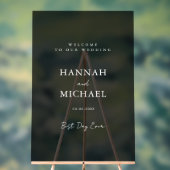 エレガントグレー透明ミニマル結婚の アクリルサイン (ニュートラル)