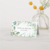 エレガントグ結婚レリー座席表 プレイスカード (裏面)