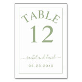 エレガントグ縁どロ結婚ワ テーブルナンバー (裏面)