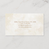 エレガントケルト結び目模様オーナメント-ヴィンテージ金ゴールド 名刺 (裏面)