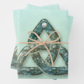 エレガントケルト結び目模様 ラッピングペーパーシート (インサイチュ)