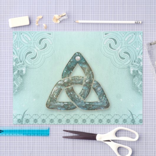 エレガントケルト結び目模様 薄葉紙 (クラフト)