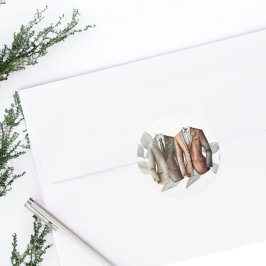 エレガントゲイ結婚のスーツを着た二室 ラウンドシール