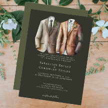 エレガントゲイ結婚のスーツを着た二室