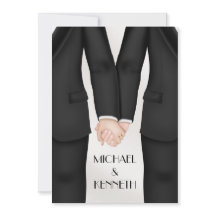 エレガントゲイ結婚の新郎の手