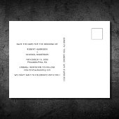 エレガントゲイ結婚のTuxedoの水色 案内ポストカード