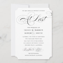 エレガントゲイ結婚式招待状最後の書道 招待状