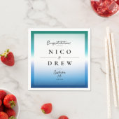 エレガントゲイ雄プライド結婚ズ スタンダードカクテルナプキン (インサイチュ)