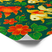 エレガントコイ池パターン ポスター (角)