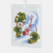 エレガントコイ鯉 ガラスオーナメント (正面左)