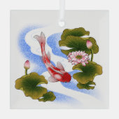 エレガントコイ鯉 ガラスオーナメント (裏面)