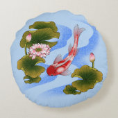 エレガントコイ鯉 ラウンドクッション (裏面)