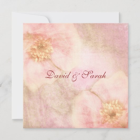 エレガントコテージシックバラ保存日付 セーブザデート (正面)