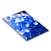 エレガントコバルトブルーフローラエレガントアジサイ ノートブック (右側)