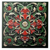 エレガントコンテンポラリーカラフル華美モダン タイル (正面)