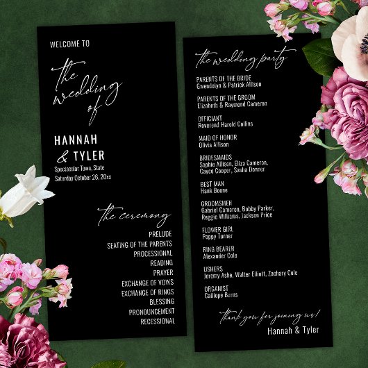 エレガントコンテンポラリーシンプルタイポグラフィブラック プログラム