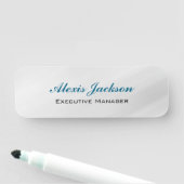 エレガントコンテンポラリーモダンスタイルグレー背景 名札 (インサイチュ)