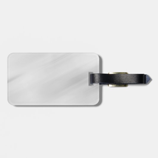 エレガントコンテンポラリーモダンスタイルグレー赤 ラゲッジタグ (裏面横)