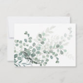 エレガントコンテンポラリー種結婚類 出欠カード (裏面)