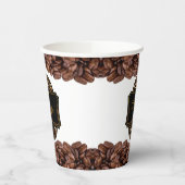 エレガントコーヒーショップカスタムのビジネス名 紙コップ (左)