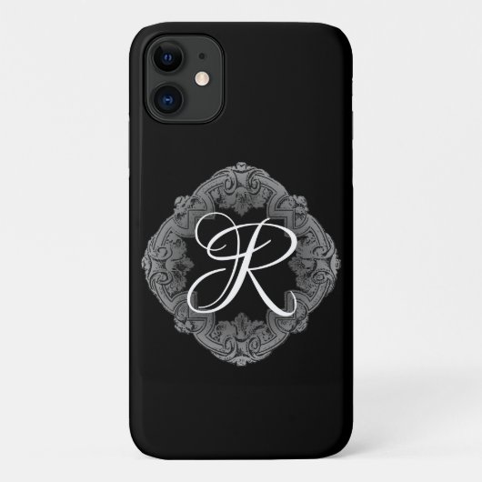 エレガントゴシックイニシャル Case-Mate iPhoneケース (裏面)