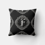 エレガントゴシックイニシャルF装飾用クッション クッション (裏面)