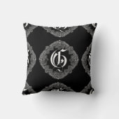 エレガントゴシックイニシャルG装飾用クッション クッション (裏面)