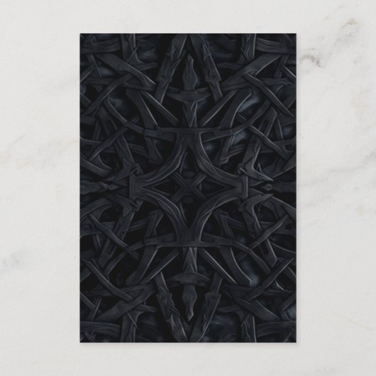 エレガントゴシックレッドローズ結婚ズ詳細 エンクロージャーカード (裏面)