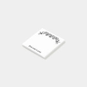 エレガントゴシックヴィンテージリボンデザイン ポストイット (アングル)