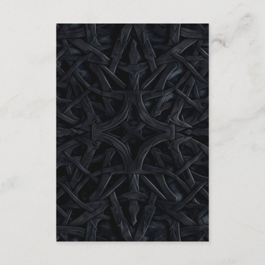 エレガントゴシック紫バラ保存日付 エンクロージャーカード (裏面)