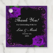 エレガントゴシック紫バラ フェイバータグ (正面)