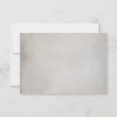 エレガントゴシック紫色の水彩フローラRSVPカード 出欠カード (裏面)