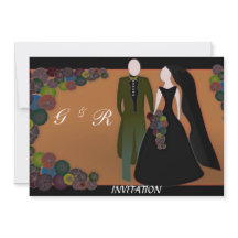 エレガントゴシック結婚式招待状