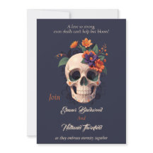 エレガントゴシック3Dフローラスカル結婚ズ