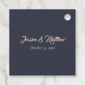 エレガントゴシック3Dフローラ感謝結婚の フェイバータグ (裏面)