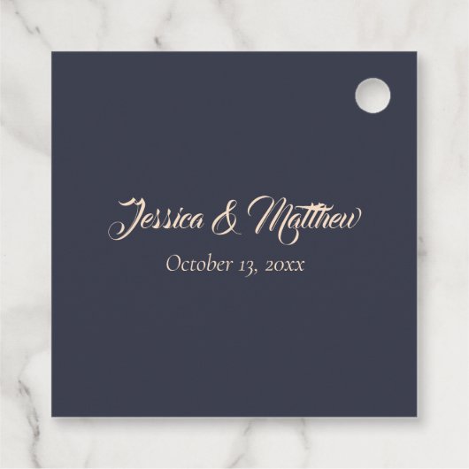 エレガントゴシック3Dフローラ感謝結婚の フェイバータグ (裏面)