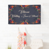 エレガントゴシック3Dフローラ結婚のバナー 横断幕 (インサイチュ)