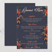 エレガントゴシック3D フローラルスカル グルメメニュー メニュー (正面/裏面)