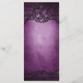 エレガントゴシッ結婚ク・ハロウィーンのメニュー メニュー (裏面)