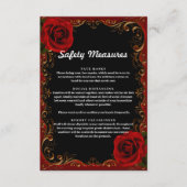 エレガントゴスレッドローズ安全対策 エンクロージャーカード (正面)